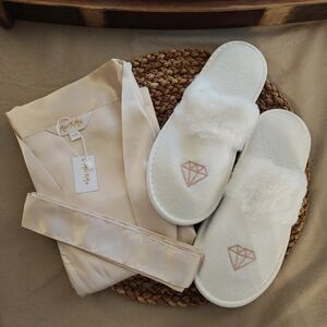 Bridal Kimono & Slipper Set